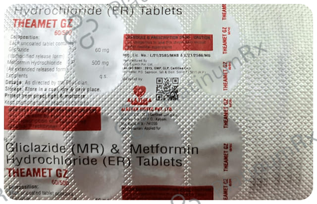 Theamet GZ 60/500 Tablet ER