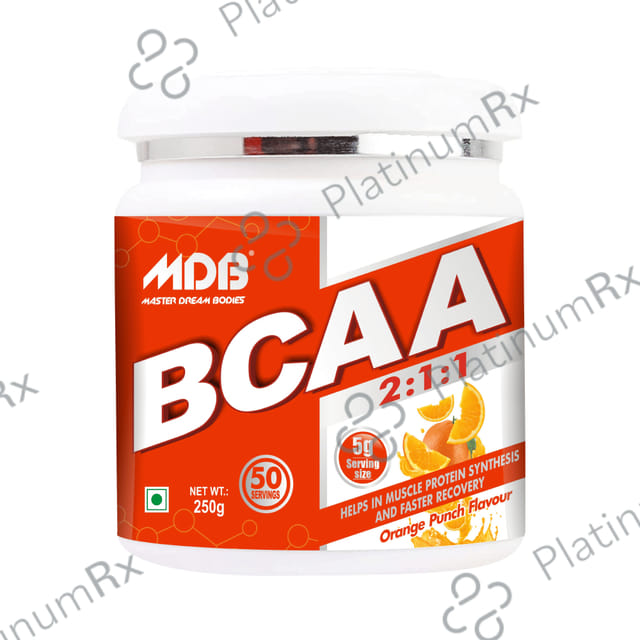 MDB Master Dream Bodies BCAA 2:1:1 Orange Punch 250gm