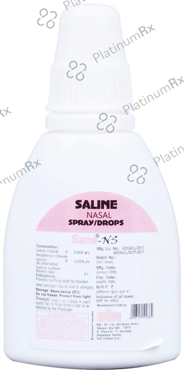 Sane NS 0.65% Nasal Spray 10ml