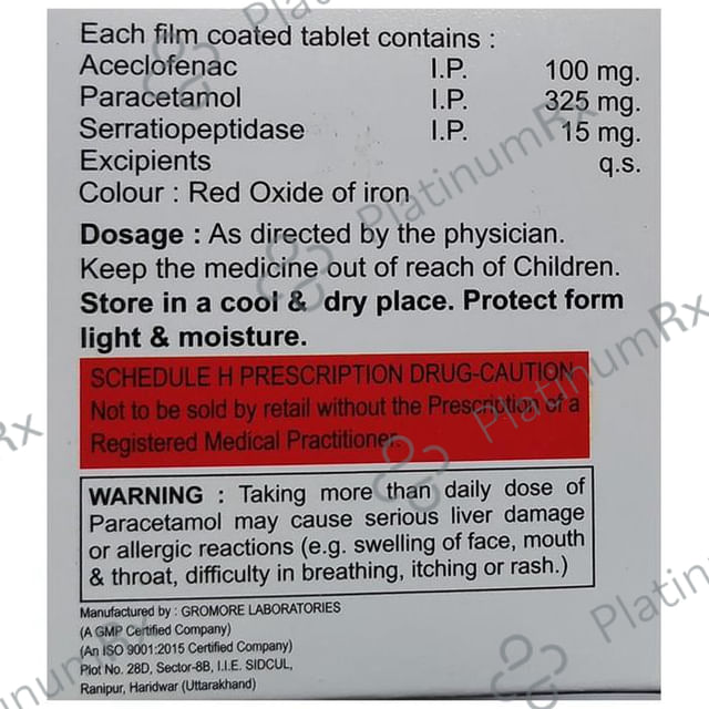Aceloz SP Tablet 10s