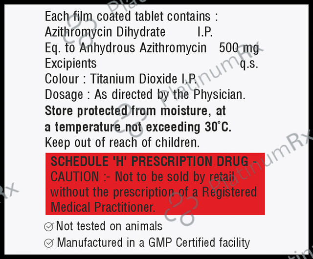 Zithrozem 500mg Tablet