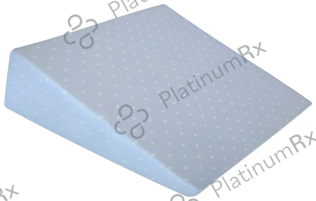 The White Willow Memory Foam Bed Wedge Pillow Large Blue