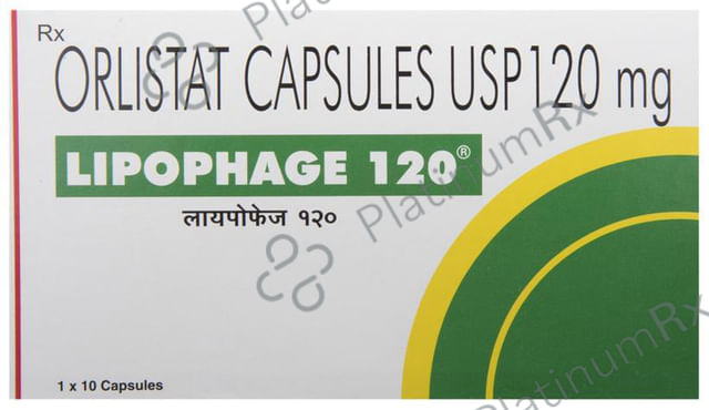 Lipophage 120mg Capsule 10s