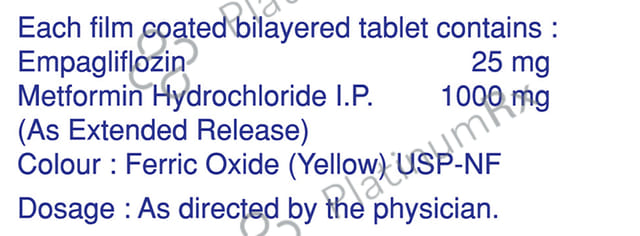 Cospiaq M 25/1000mg Tablet 10s