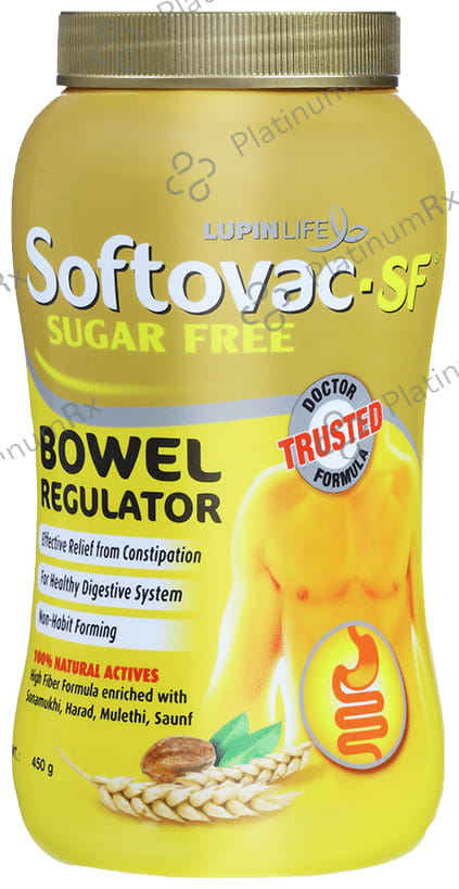 Softovac SF Bowel Regulator Powder Eases Constipation 450gm