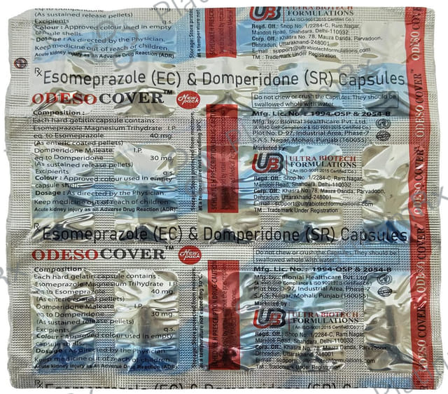 OD Esocover 30/40mg Capsule SR 10s