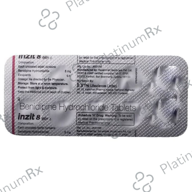 Inzit 8mg Tablet 10s