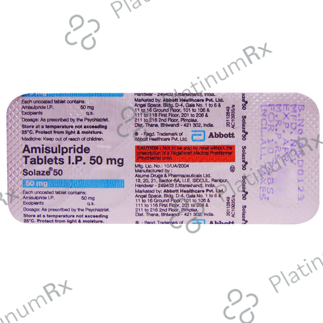 Solaze 50mg Tablet 10s