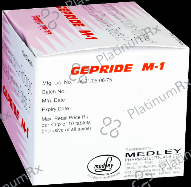 Gepride M1 1/500mg Tablet PR 10s