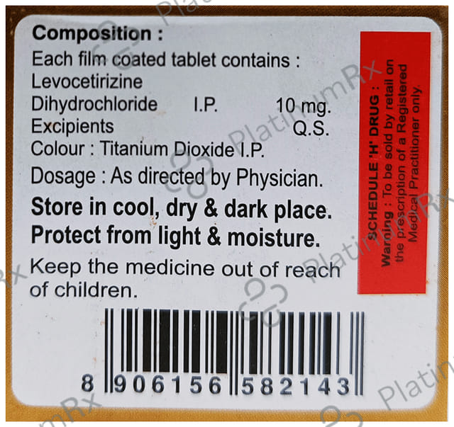 Levocetzime 10 Tablet