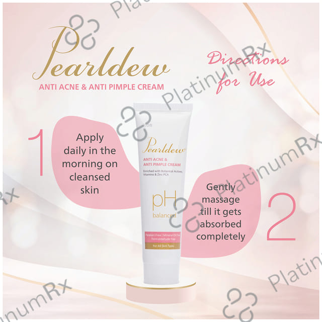 Pearldew Anti Acne & Anti Pimple Cream (25gm Each) 1 Tube