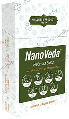 NanoVeda Probiotic Strip (0.12g Each) Natural Butterscotch