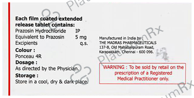 Renopress XL 5mg Tablet 10s