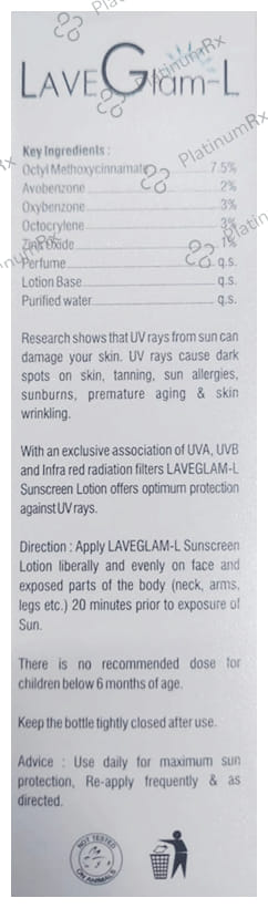 Laveglam L Sunscreen SPF 50++ Lotion 100ml