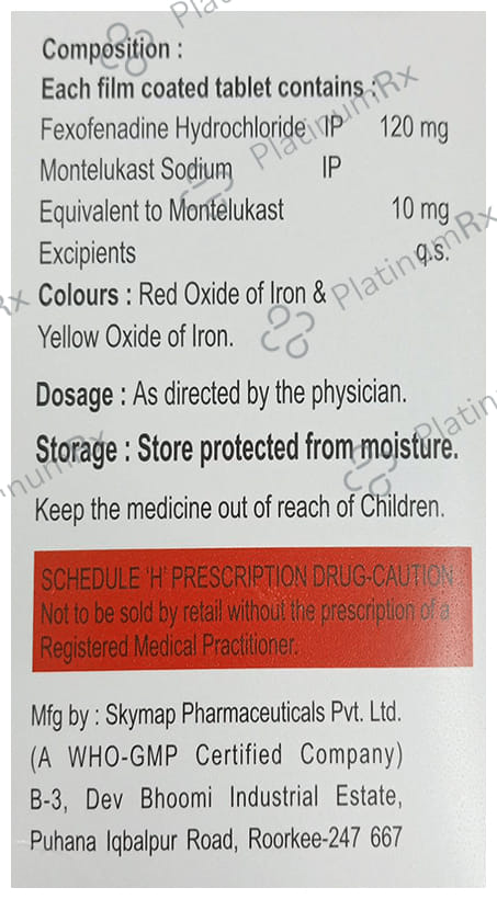 Migron FX 120/10mg Tablet 10s