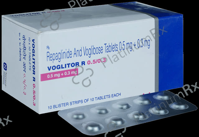 Voglitor R 0.5/0.3mg Tablet 10s