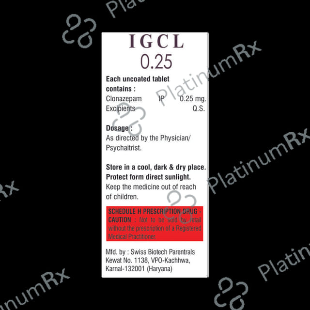 Igcl 0.25mg Tablet