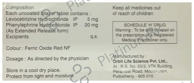 Allrite DC 5/20mg Tablet ER 10s
