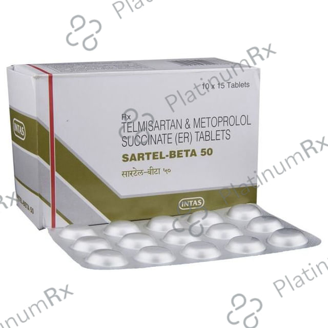 Sartel Beta 50/40mg Tablet ER 15s