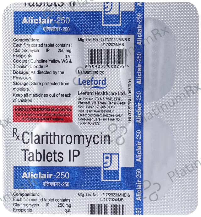 Aliclair 250mg Tablet 4s