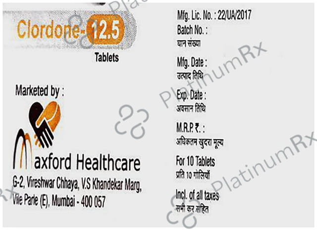 Cloridone 12.5mg Tablet