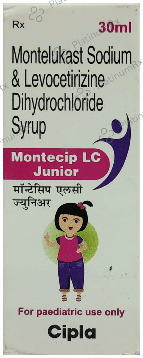 Montecip LC 2.5/4mg Junior Syrup 30ml