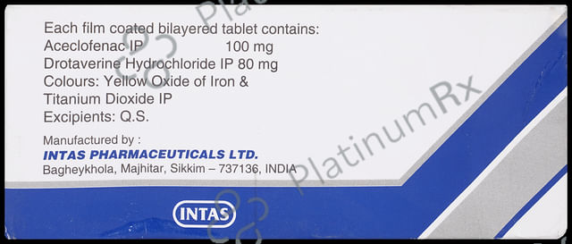 Hifenac Spas 100/80mg Tablet 10s