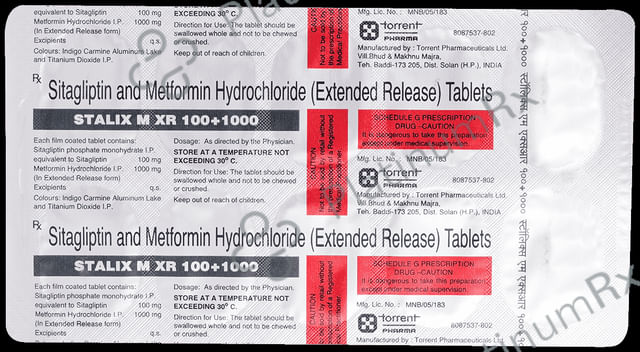 Stalix M XR 100/1000mg Tablet 10s