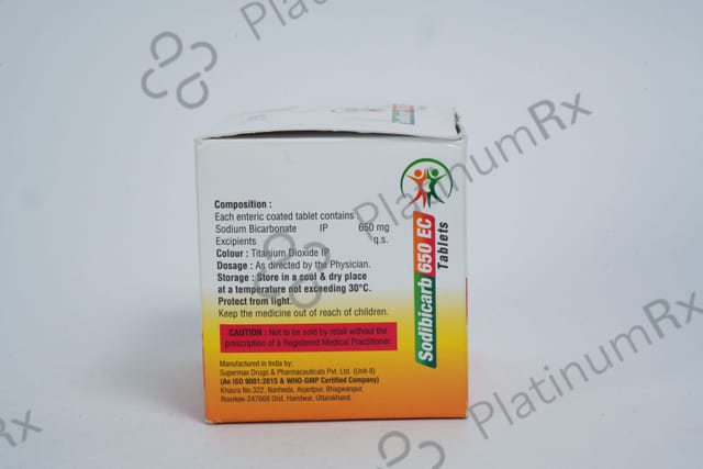 Sodibicarb EC 650mg Tablet 15s