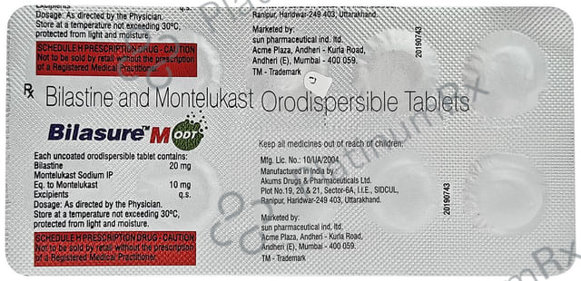 Bilasure M 30mg ODT Tablet 10s