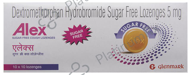 Alex Cough 5mg Sugar Free Lozenges 10s