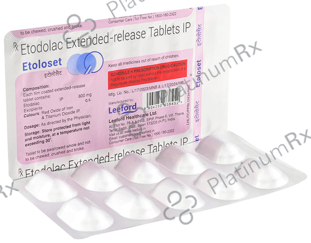 Etoloset 600mg Tablet 10s