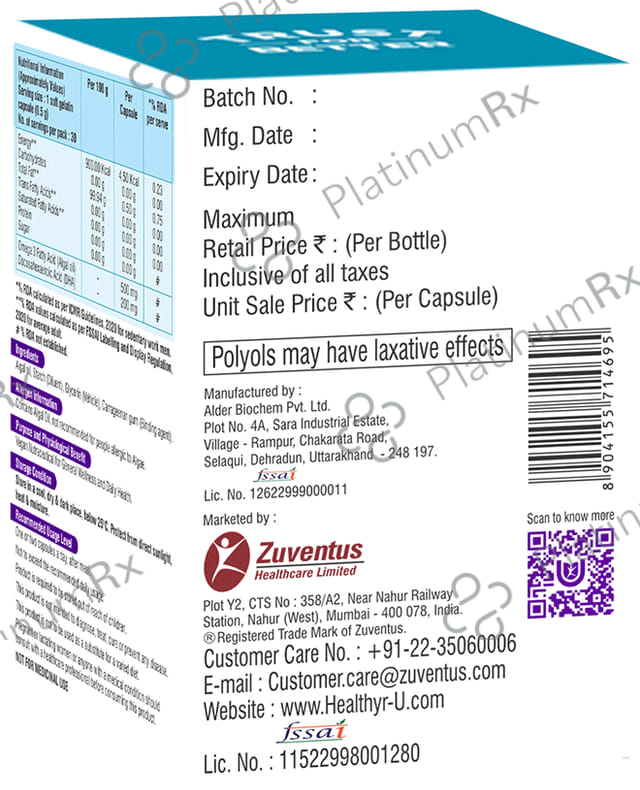 Healthyr-U Vegan Omega DHA Capsule