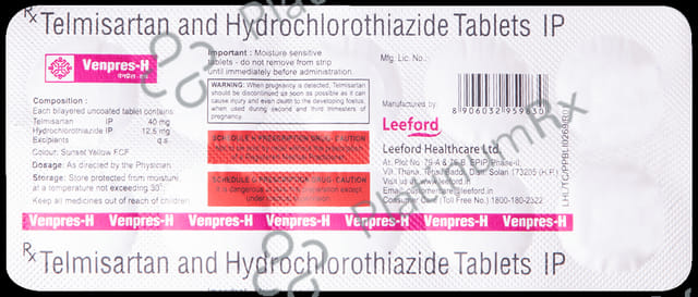 Venpres H 40/12.5mg Tablet 10s