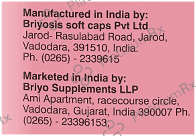 Briyo Coenzyme Q10 200mg Capsule 60s