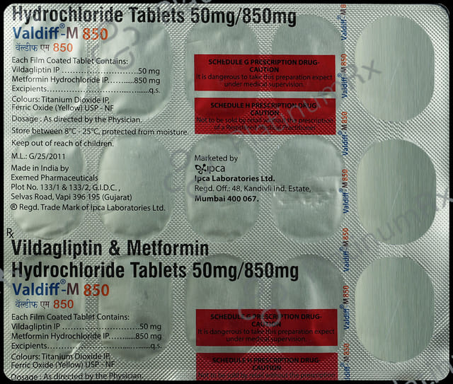 Valdiff M 850/50mg Tablet 15s