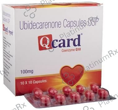 Qcard 100mg Capsule 10s