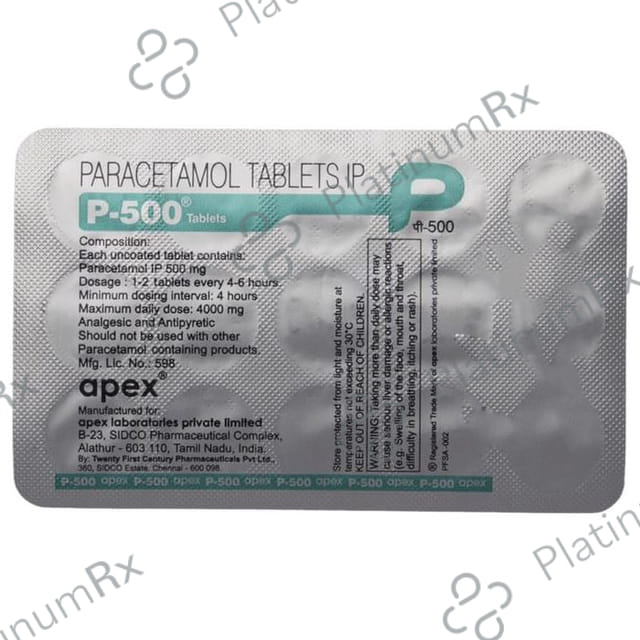 P 500mg Tablet 15s
