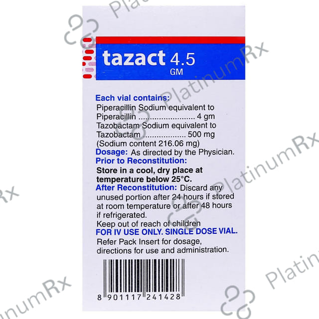 Tazact 4000/500mg Injection 1s