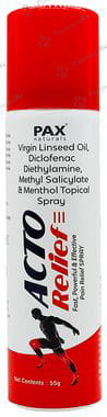 Pax Naturals Acto Relief Pain Relief Spray