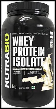 Nutra Bio Whey Protien Isolate Powder Alpine Vanilla