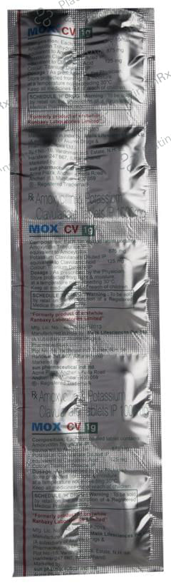 Mox CV 1G 875/125mg Tablet 10s