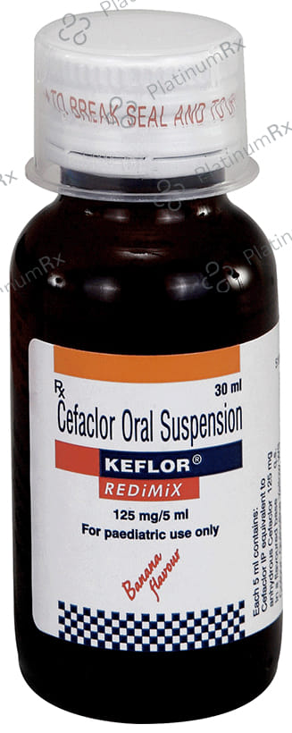 Keflor Redimix 125mg Banana Oral Suspension 30ml