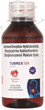 Tubrex-DX Syrup Strawberry Sugar Free