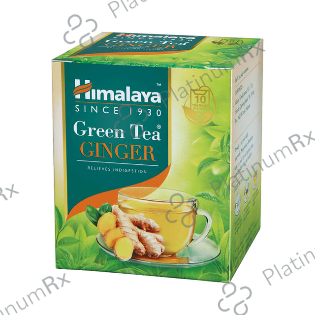 Himalaya Green Tea Sachet (2gm Each) Ginger 10 Sachets