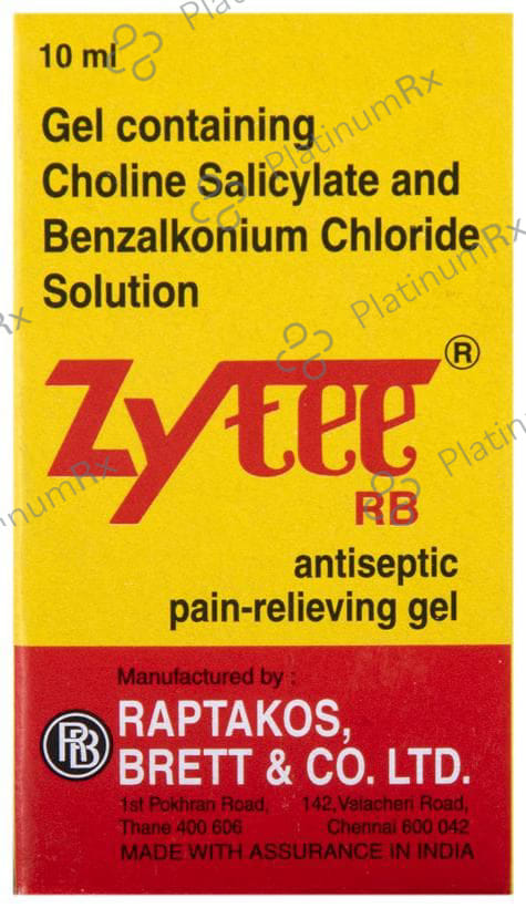 Zytee RB 9% Dental Gel 10ml