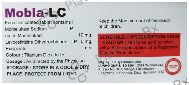 Mobla LC 5/10mg Tablet 10s