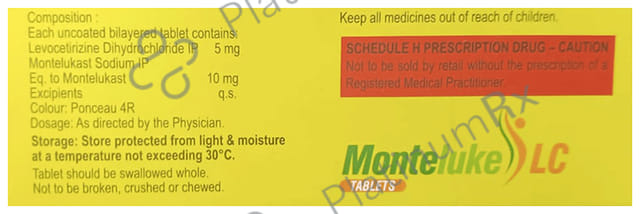 Monteluke LC 5/10mg Tablet 10s