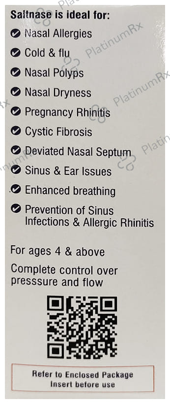 Saltnase 60 Tablet with Nasal Rinse Bottle