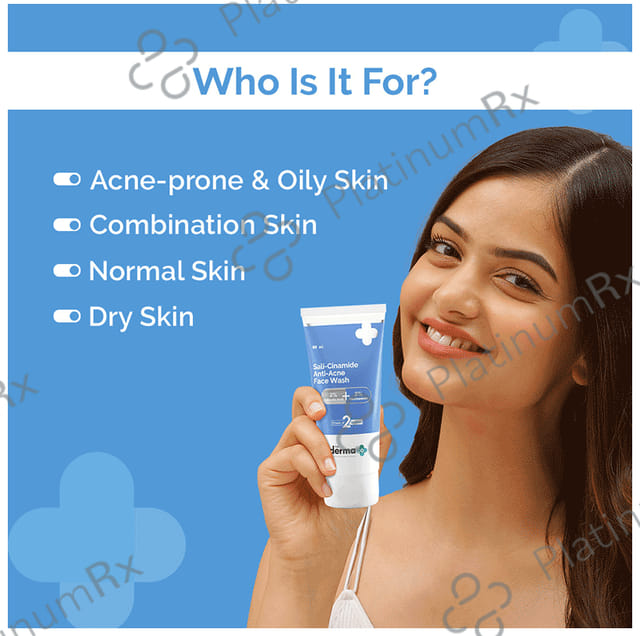 The Derma Co Sali-Cinamide Anti-Acne Face Wash